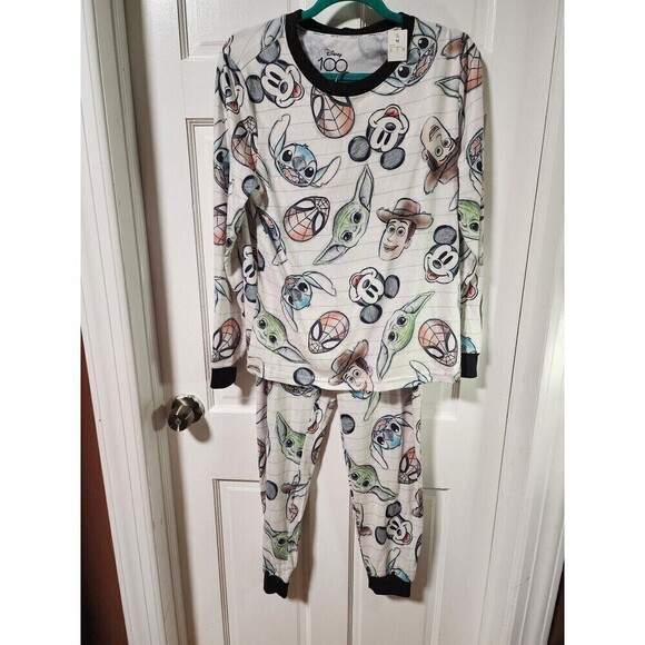 Disney 100 Character Mash Up TargetWomen's Family Pajamas Medium - Picture 6 of 11